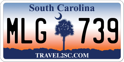 SC license plate MLG739