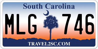 SC license plate MLG746