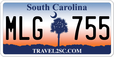SC license plate MLG755