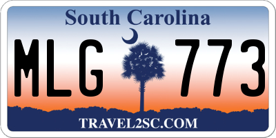 SC license plate MLG773
