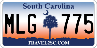 SC license plate MLG775