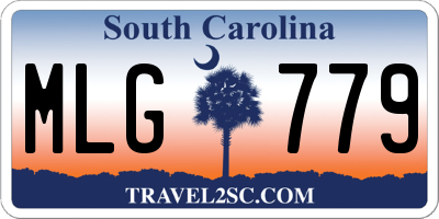 SC license plate MLG779