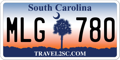 SC license plate MLG780