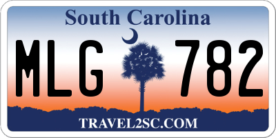 SC license plate MLG782