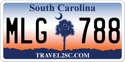 SC license plate MLG788