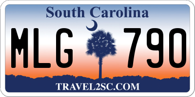 SC license plate MLG790