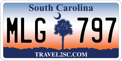 SC license plate MLG797