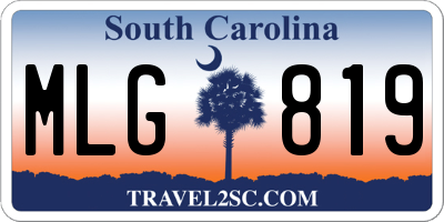 SC license plate MLG819