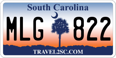 SC license plate MLG822