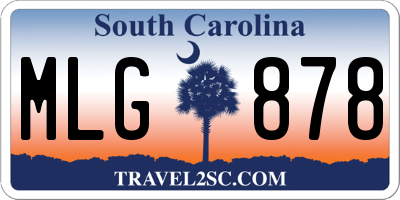 SC license plate MLG878