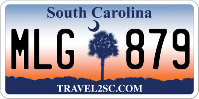 SC license plate MLG879