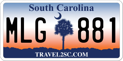 SC license plate MLG881