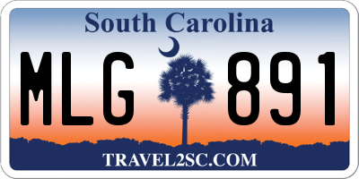 SC license plate MLG891