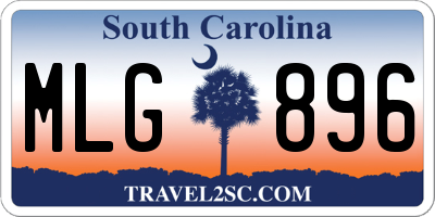 SC license plate MLG896