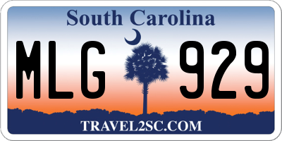 SC license plate MLG929