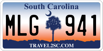 SC license plate MLG941