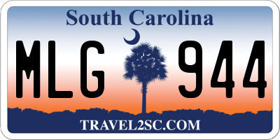 SC license plate MLG944