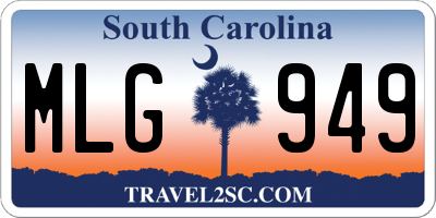 SC license plate MLG949