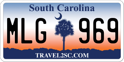 SC license plate MLG969