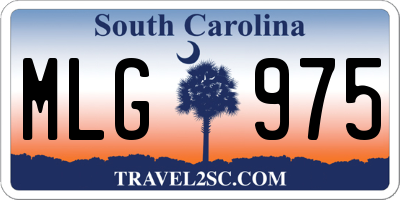 SC license plate MLG975