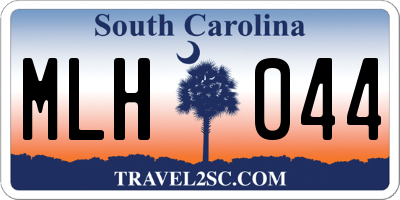 SC license plate MLH044