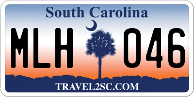 SC license plate MLH046