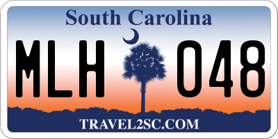 SC license plate MLH048