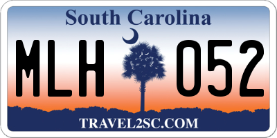 SC license plate MLH052