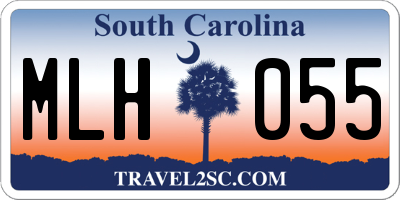 SC license plate MLH055