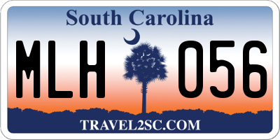 SC license plate MLH056