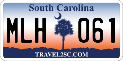 SC license plate MLH061