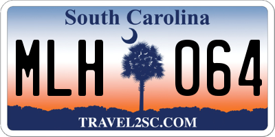 SC license plate MLH064