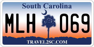 SC license plate MLH069