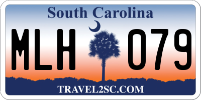 SC license plate MLH079