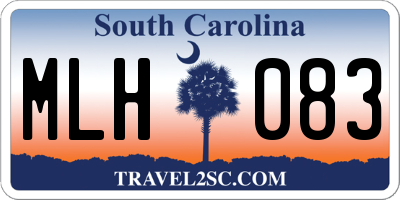 SC license plate MLH083