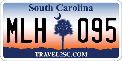 SC license plate MLH095