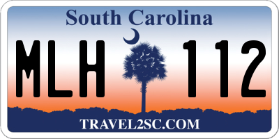 SC license plate MLH112
