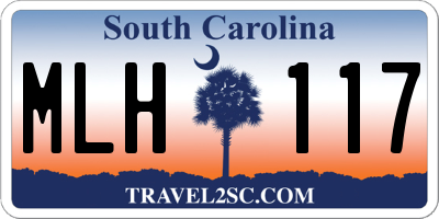 SC license plate MLH117