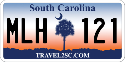 SC license plate MLH121