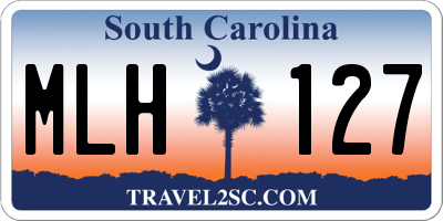 SC license plate MLH127