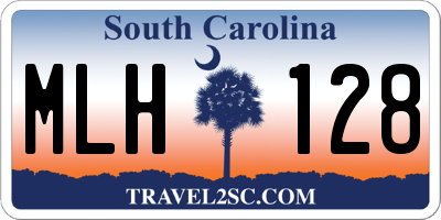 SC license plate MLH128
