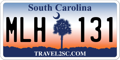 SC license plate MLH131