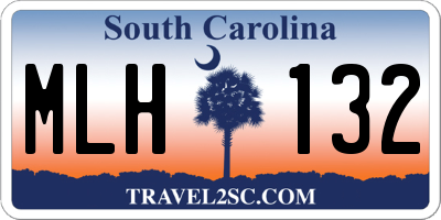 SC license plate MLH132
