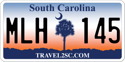 SC license plate MLH145