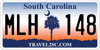 SC license plate MLH148