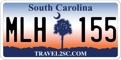 SC license plate MLH155