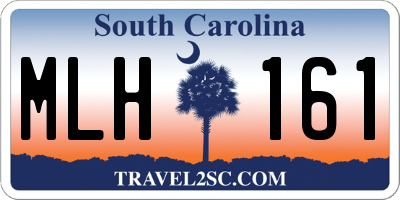 SC license plate MLH161