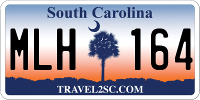 SC license plate MLH164