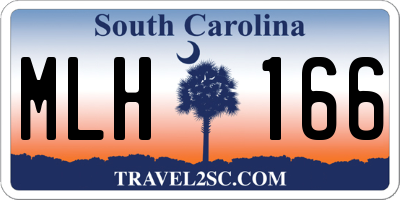 SC license plate MLH166