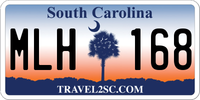 SC license plate MLH168